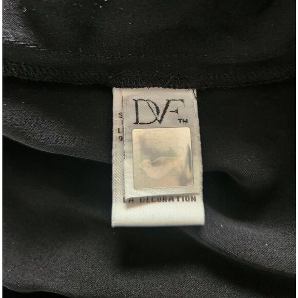 Diane Von Furstenberg Shany Embellished Silk Jumpsuit Size 12 - Picture 7 of 9